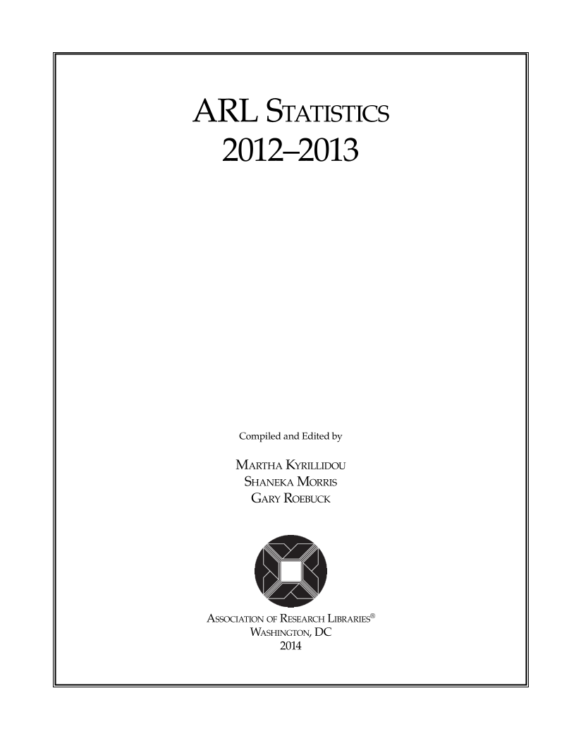 ARL Statistics 2012–2013 page 1