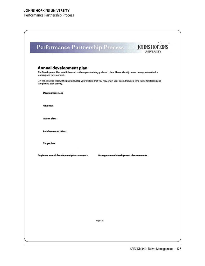 SPEC Kit 344: Talent Management (November 2014) page 127