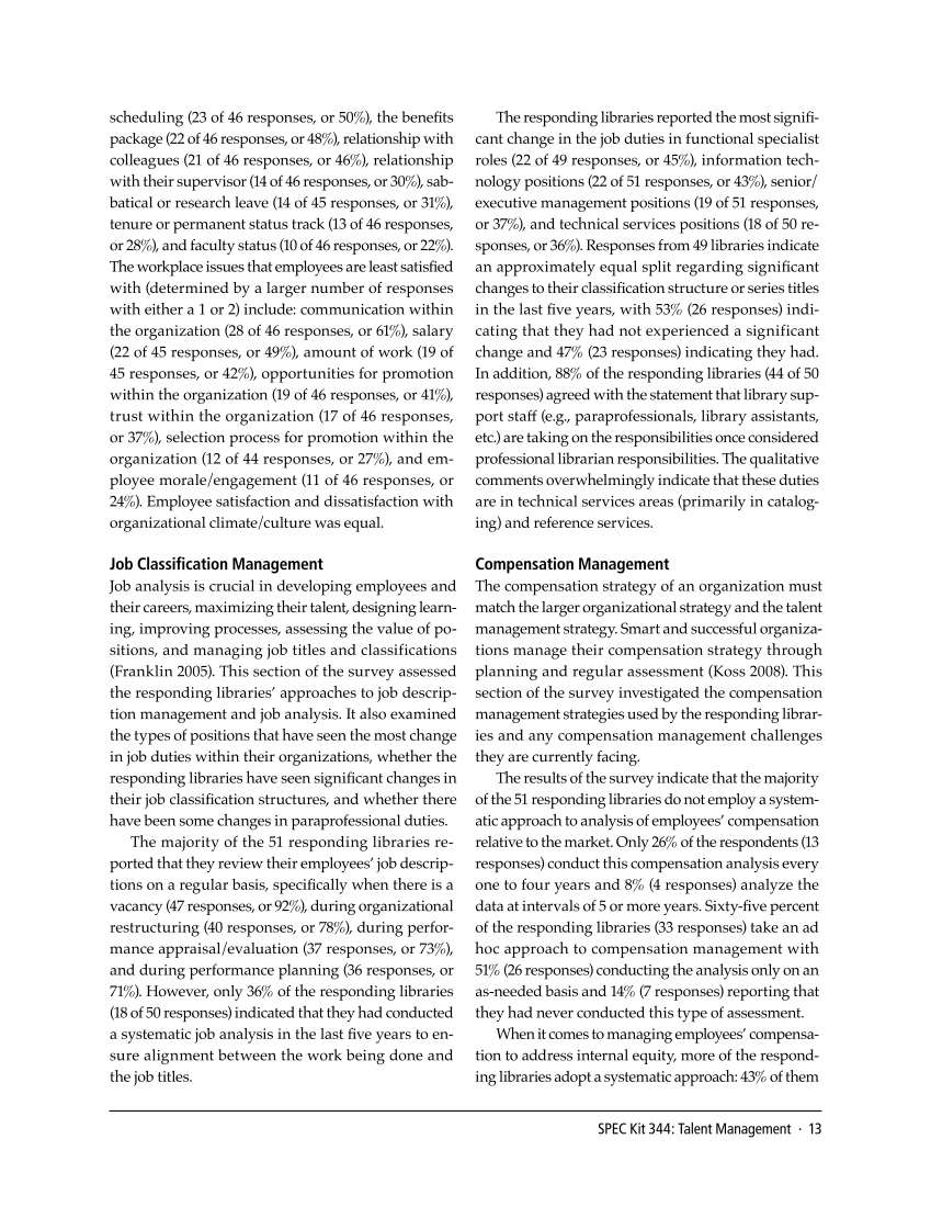 SPEC Kit 344: Talent Management (November 2014) page 13