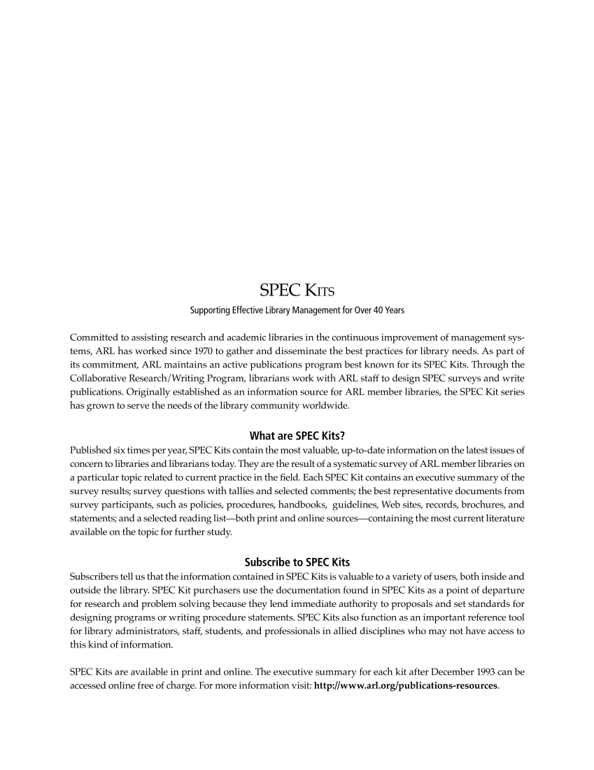 SPEC Kit 344: Talent Management (November 2014) page 2