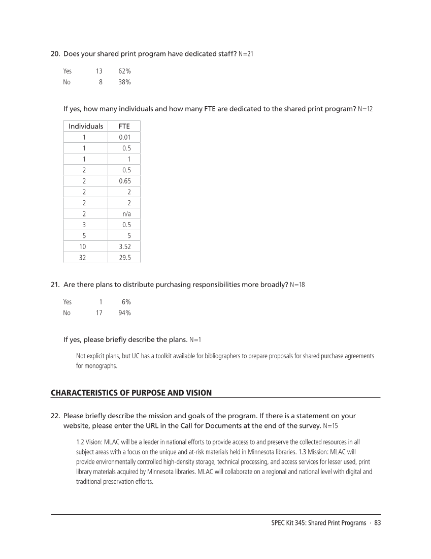 SPEC Kit 345: Shared Print Programs (December 2014) page 83