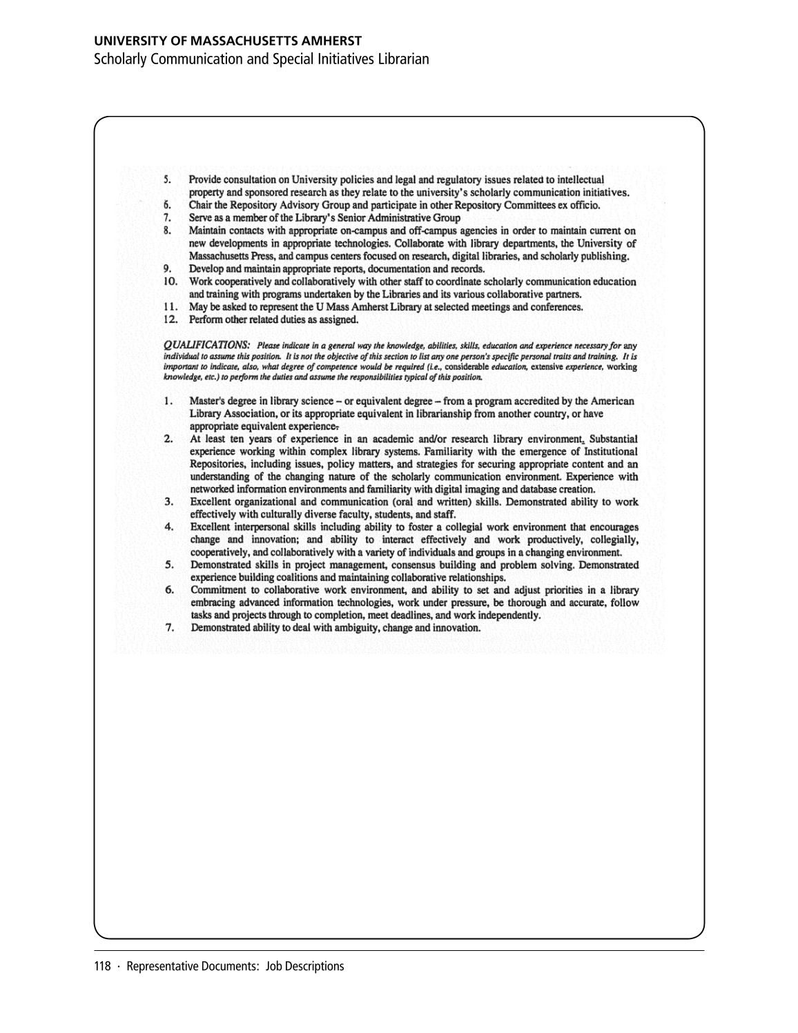 SPEC Kit 346: Scholarly Output Assessment Activities (May 2015) page 118