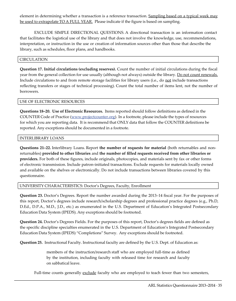 ARL Academic Health Sciences Library Statistics 2013-2014 page 35