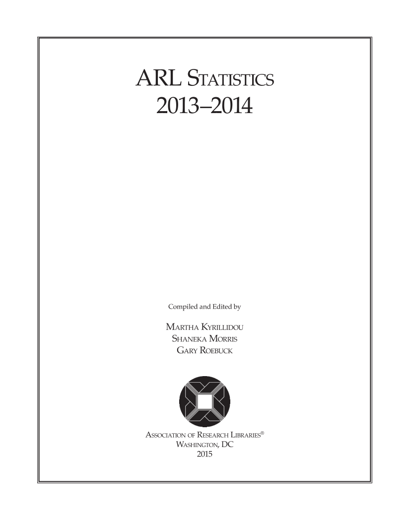ARL Statistics 2013–2014 page 1