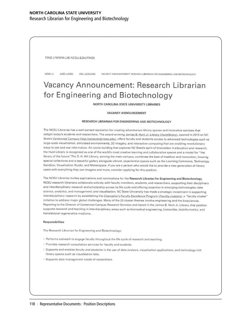 SPEC Kit 349: Evolution of Library Liaisons (November 2015) page 118