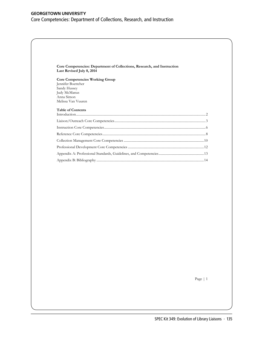 SPEC Kit 349: Evolution of Library Liaisons (November 2015) page 135