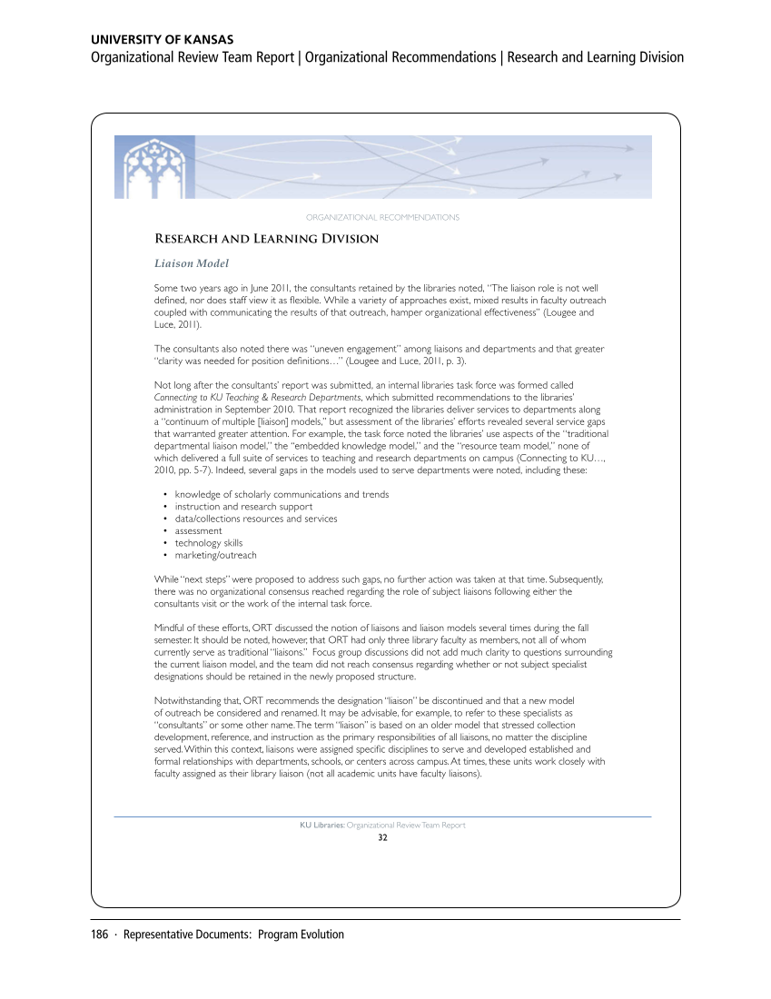 SPEC Kit 349: Evolution of Library Liaisons (November 2015) page 186