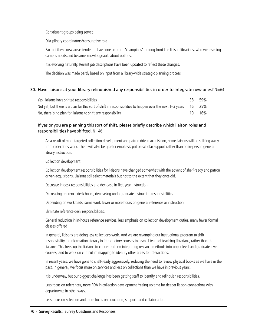 SPEC Kit 349: Evolution of Library Liaisons (November 2015) page 70