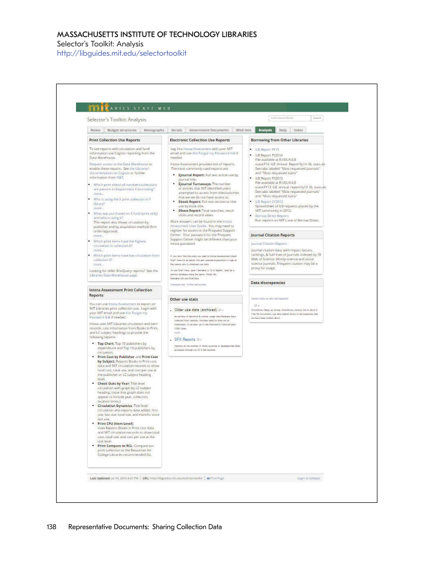 SPEC Kit 352: Collection Assessment (September 2016) page 138