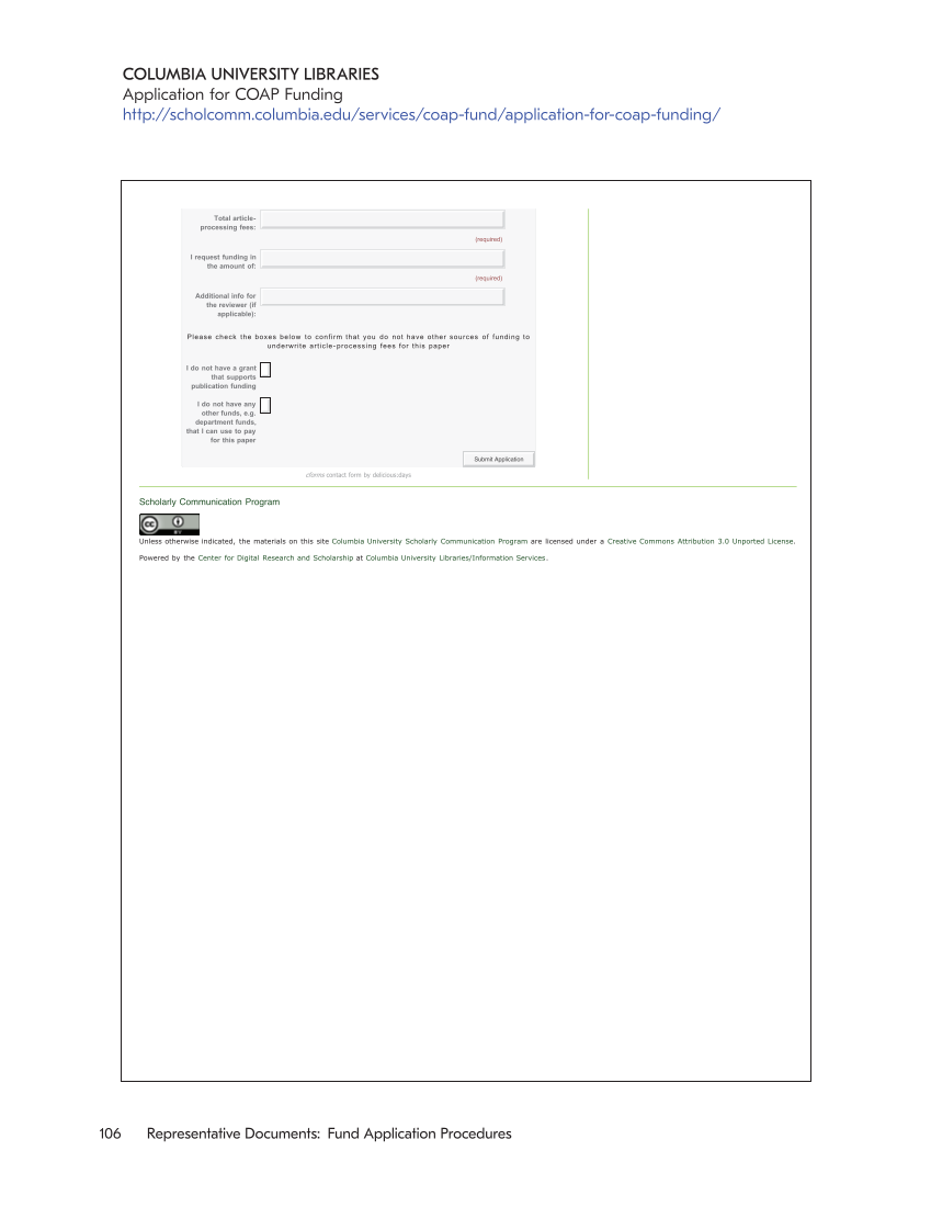 SPEC Kit 353: Funding Article Processing Charges (November 2016) page 106