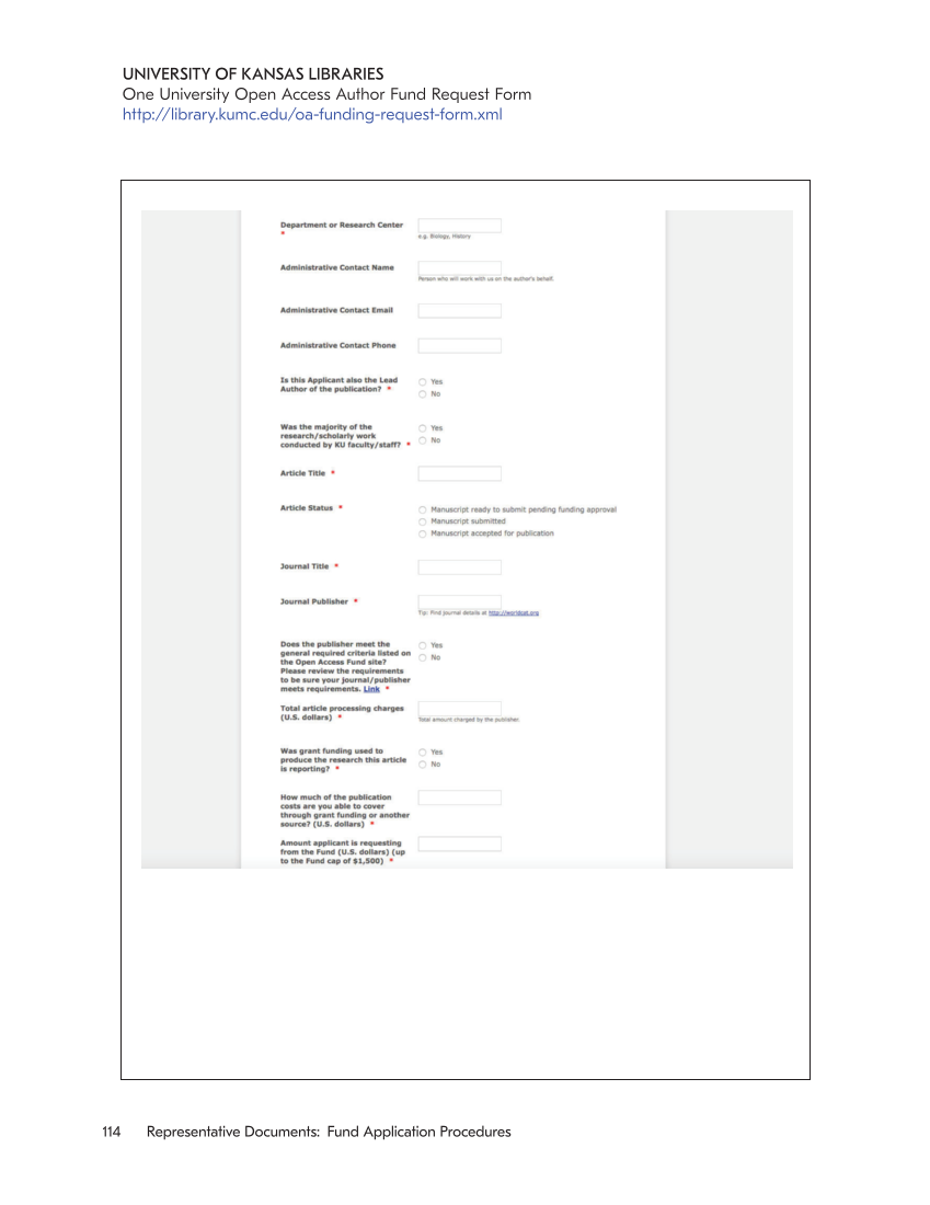 SPEC Kit 353: Funding Article Processing Charges (November 2016) page 114