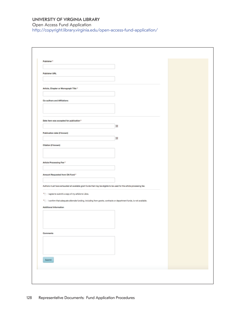 SPEC Kit 353: Funding Article Processing Charges (November 2016) page 128