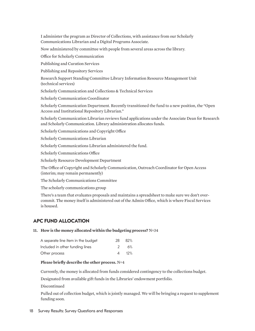 SPEC Kit 353: Funding Article Processing Charges (November 2016) page 18