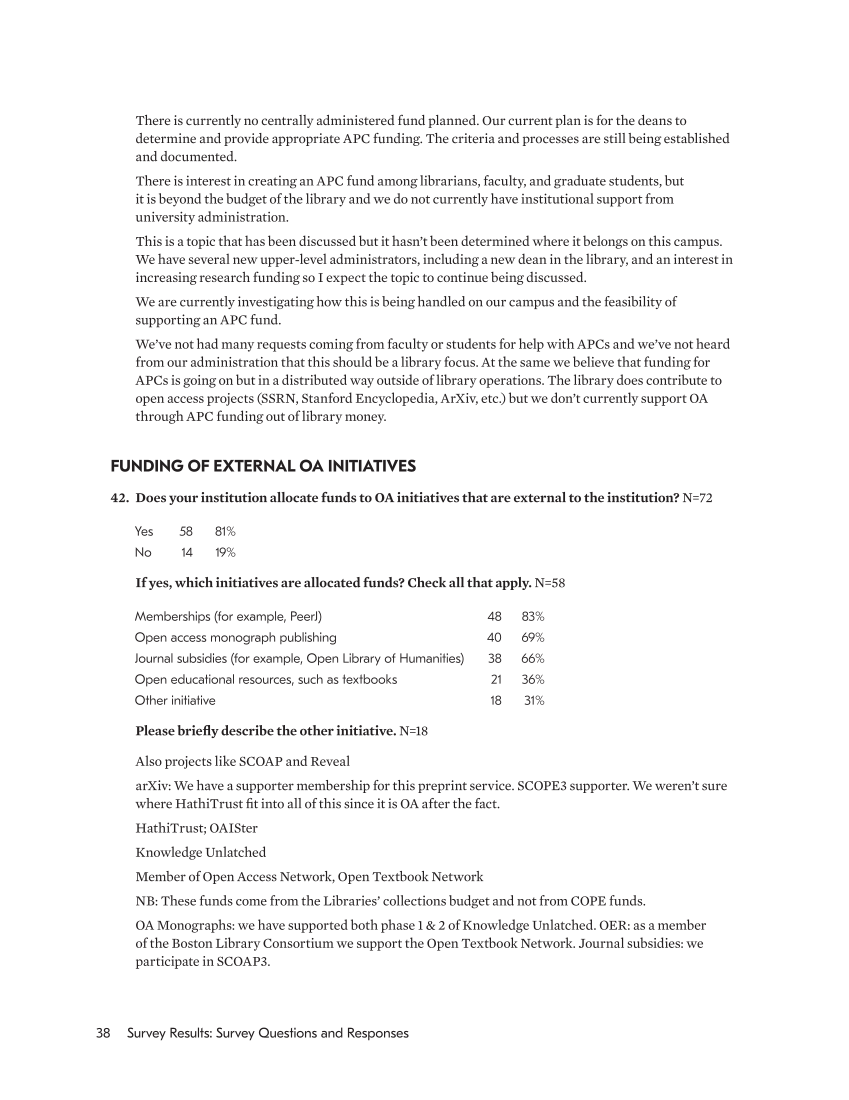 SPEC Kit 353: Funding Article Processing Charges (November 2016) page 38