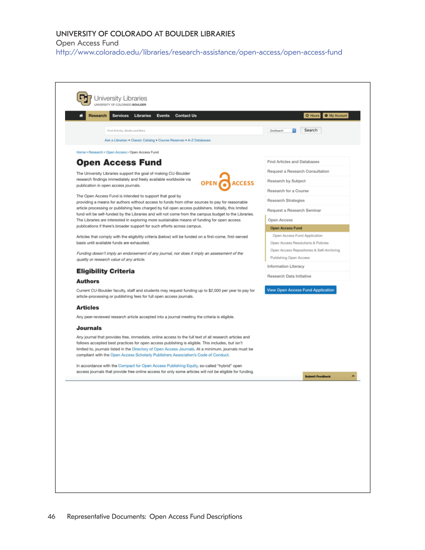 SPEC Kit 353: Funding Article Processing Charges (November 2016) page 46