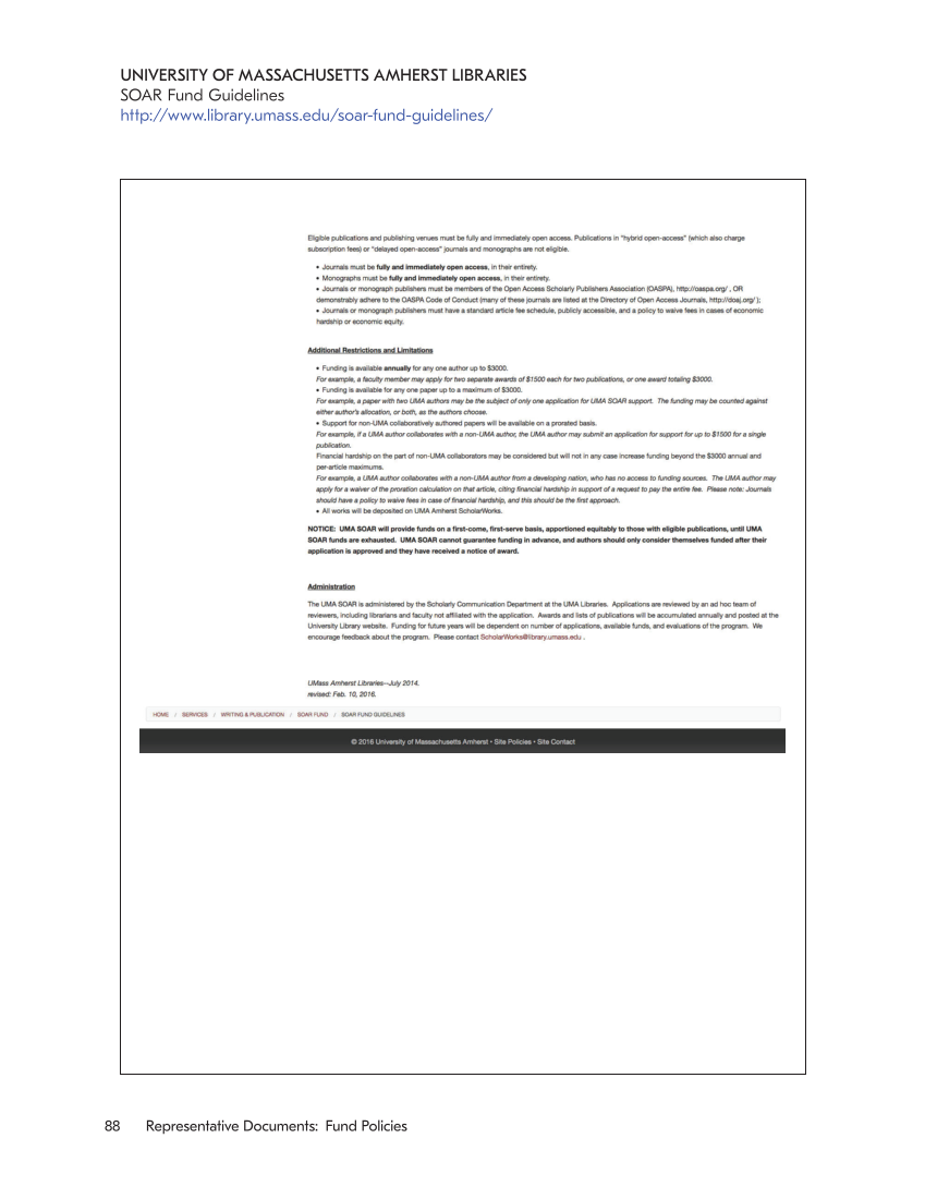 SPEC Kit 353: Funding Article Processing Charges (November 2016) page 88