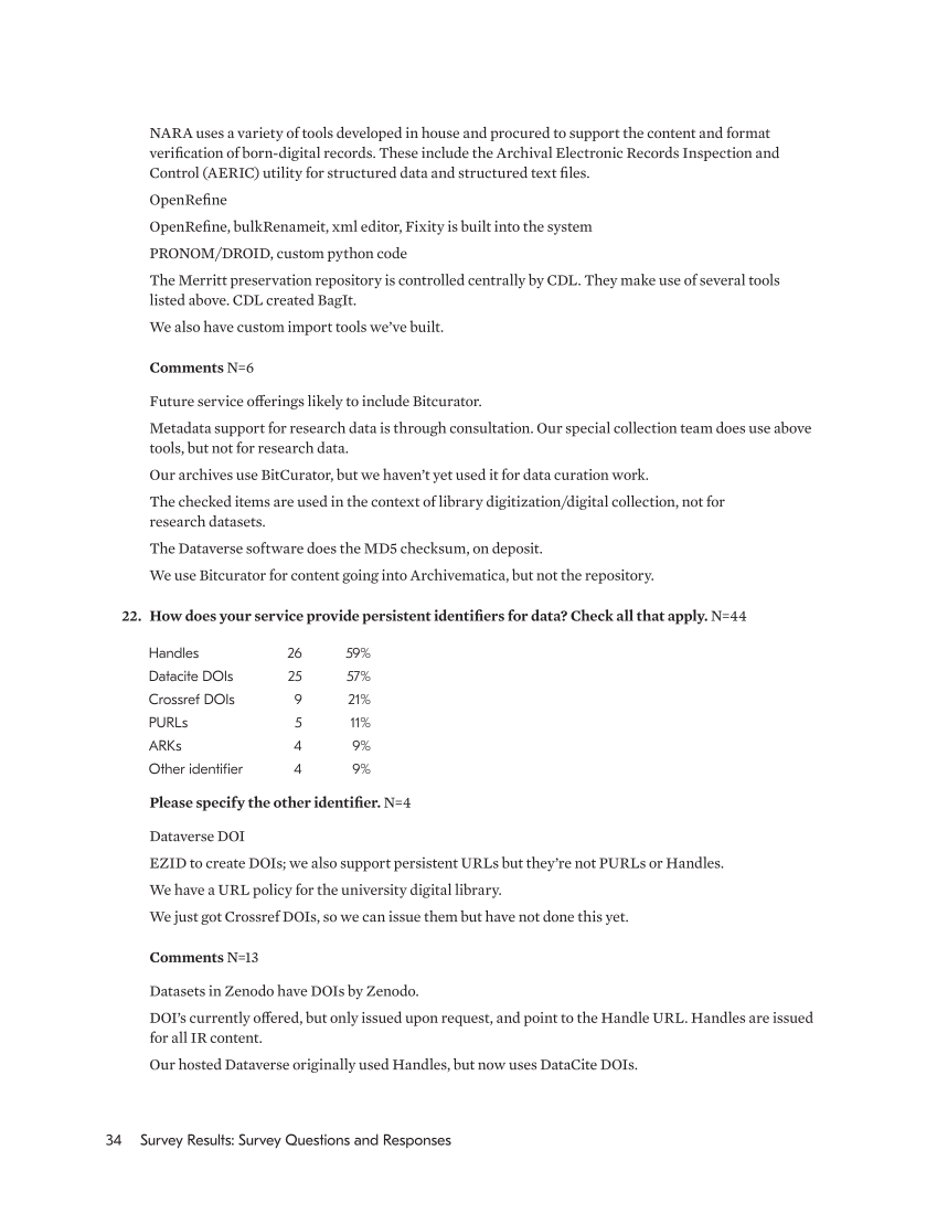 SPEC Kit 354: Data Curation (May 2017) page 34