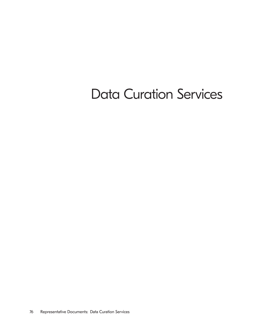 SPEC Kit 354: Data Curation (May 2017) page 76