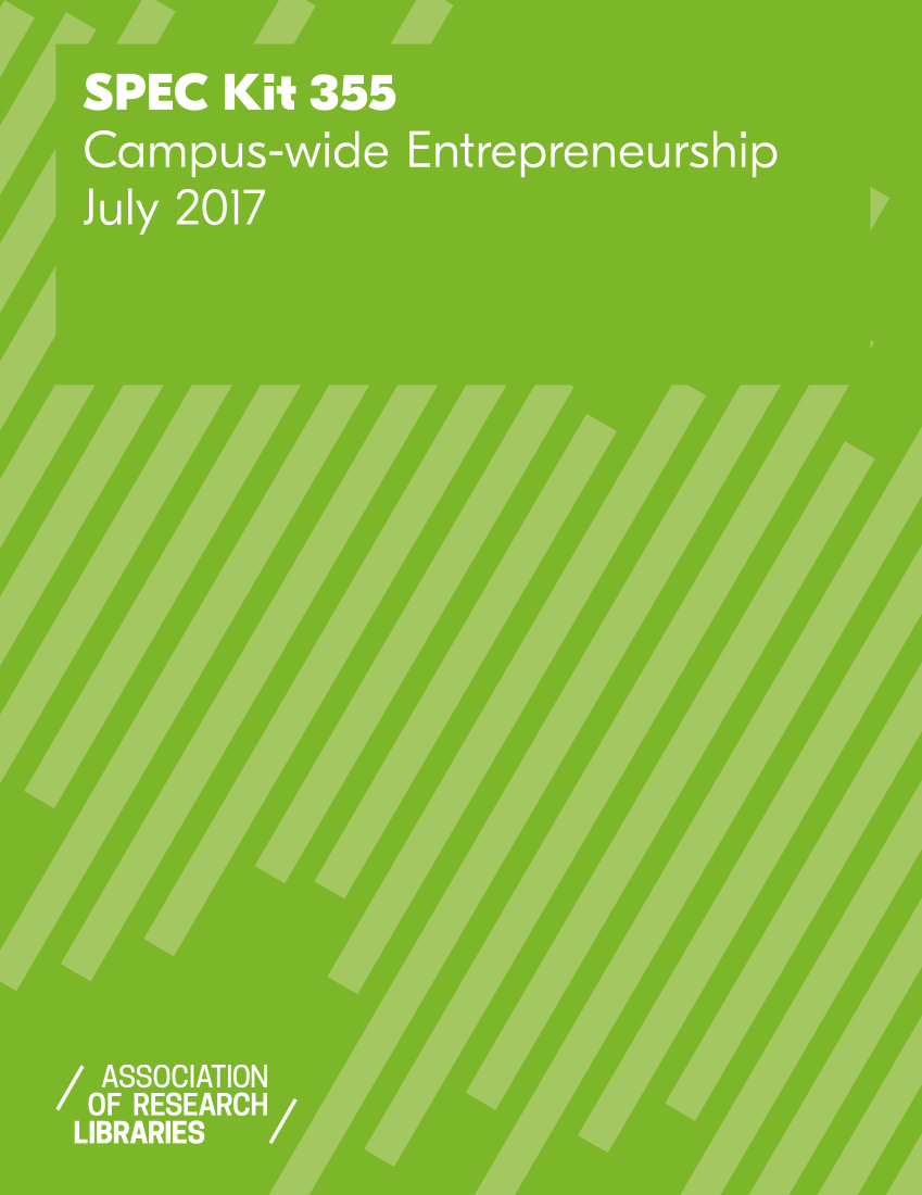 SPEC Kit 355: Campus-wide Entrepreneurship (July 2017) page I