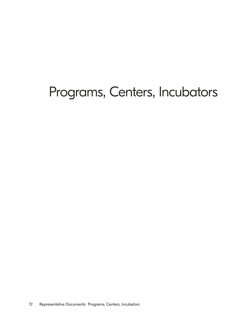 SPEC Kit 355: Campus-wide Entrepreneurship (July 2017) page 72