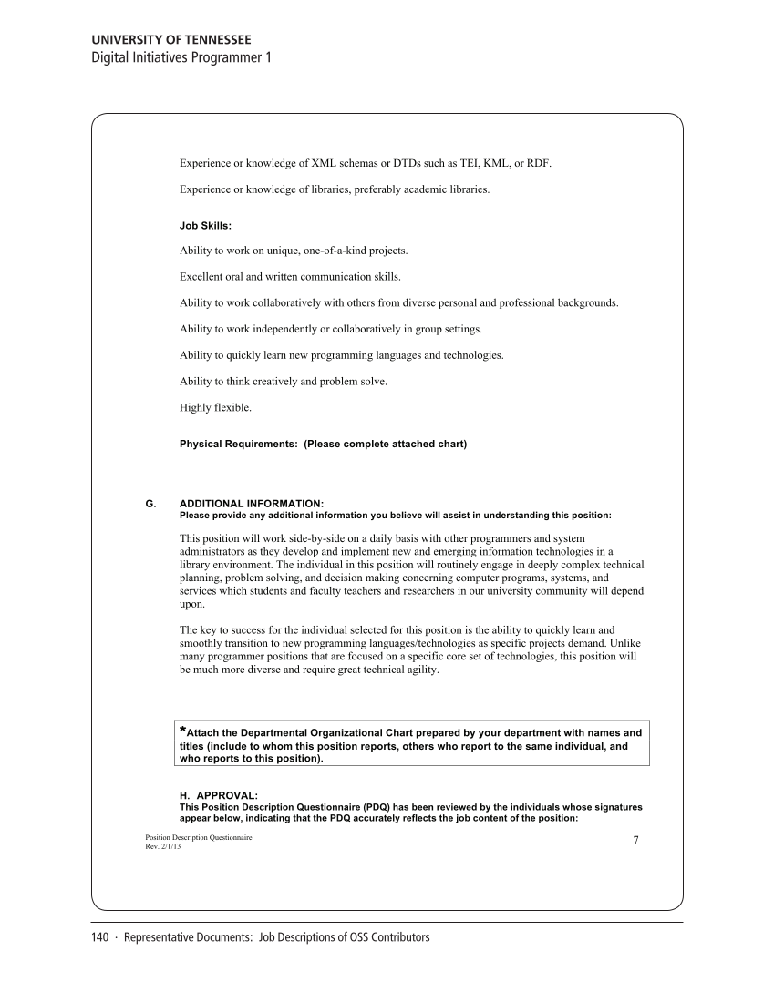 SPEC Kit 340: Open Source Software (July 2014) page 140