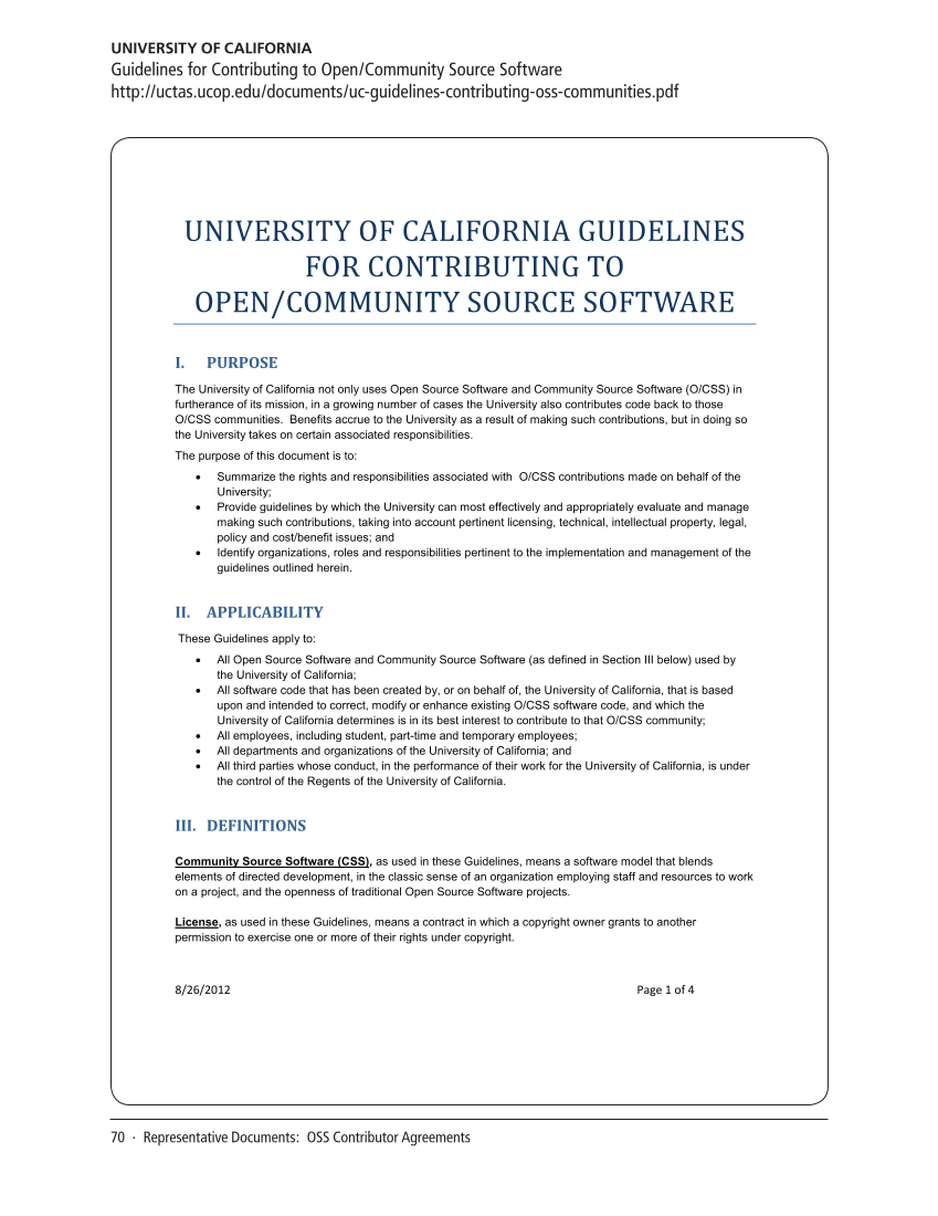 SPEC Kit 340: Open Source Software (July 2014) page 70