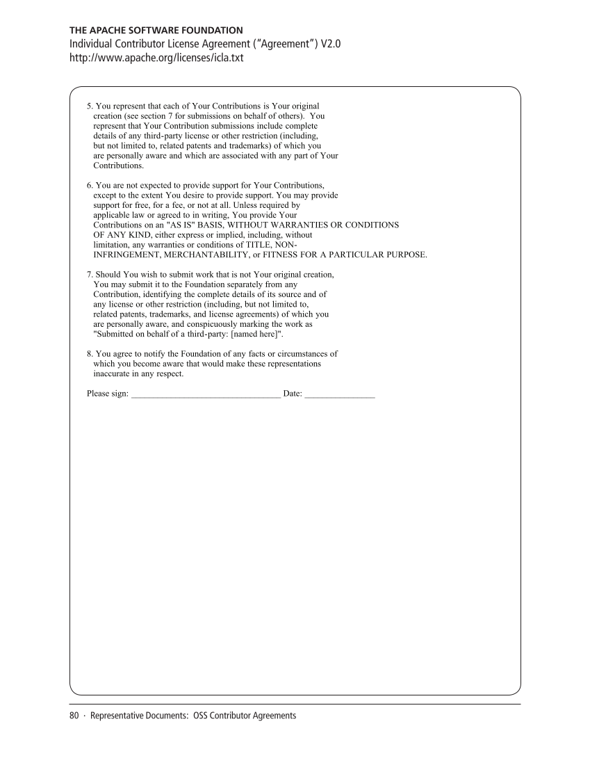 SPEC Kit 340: Open Source Software (July 2014) page 80