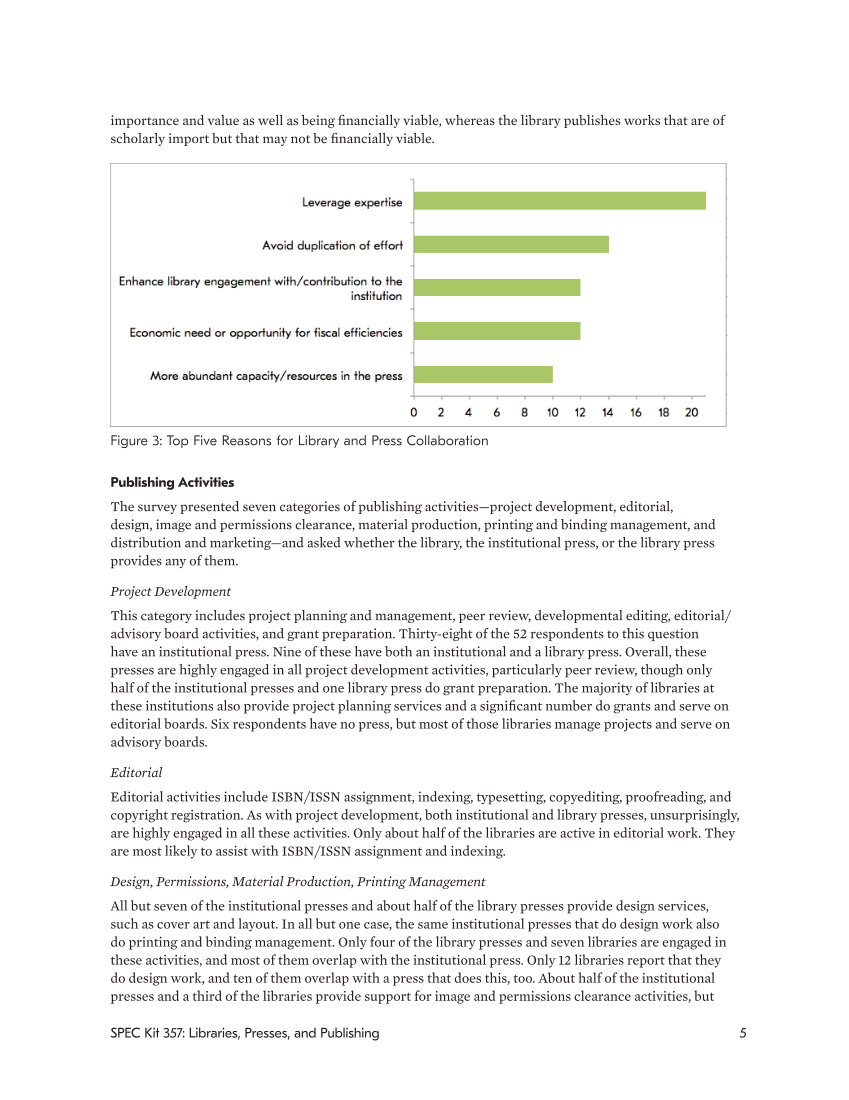 SPEC Kit 357: Libraries, Presses, and Publishing (November 2017) page 5