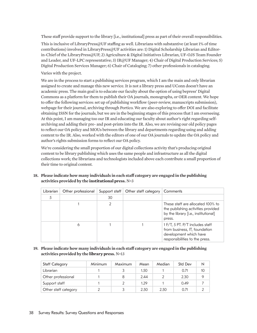 SPEC Kit 357: Libraries, Presses, and Publishing (November 2017) page 38