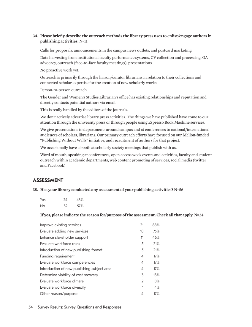 SPEC Kit 357: Libraries, Presses, and Publishing (November 2017) page 54