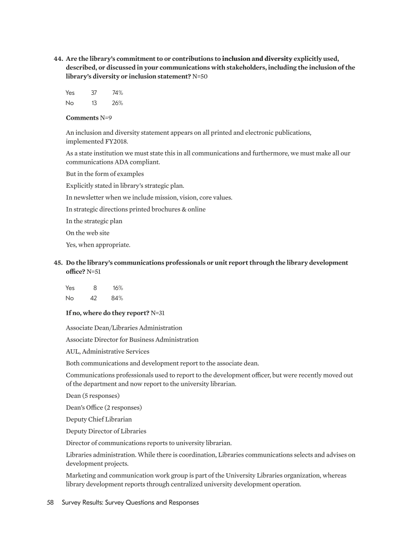 SPEC Kit 359: Library Development (July 2018) page 58