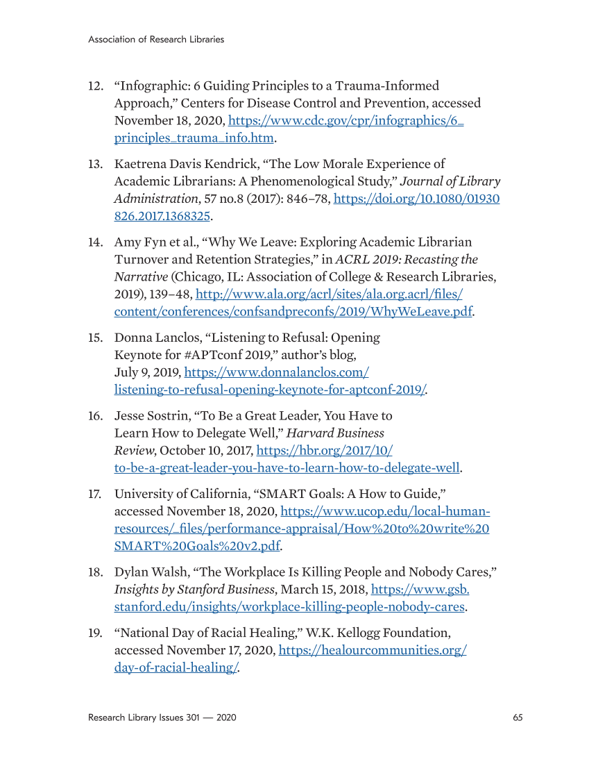 Research Library Issues, no. 301 (2020): Diversity, Equity, and Inclusion page 65