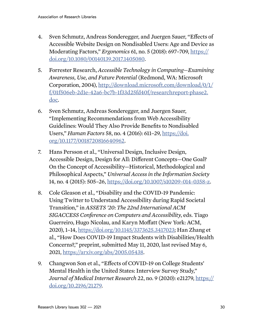 Research Library Issues, no. 302 (2021): Sustaining Open Content and Infrastructure page 30