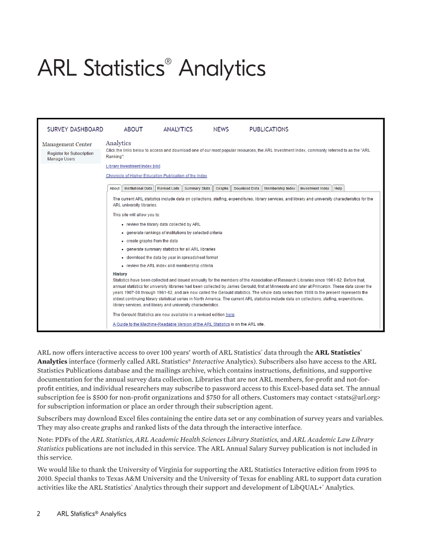 ARL Statistics 2014-2015 page 2