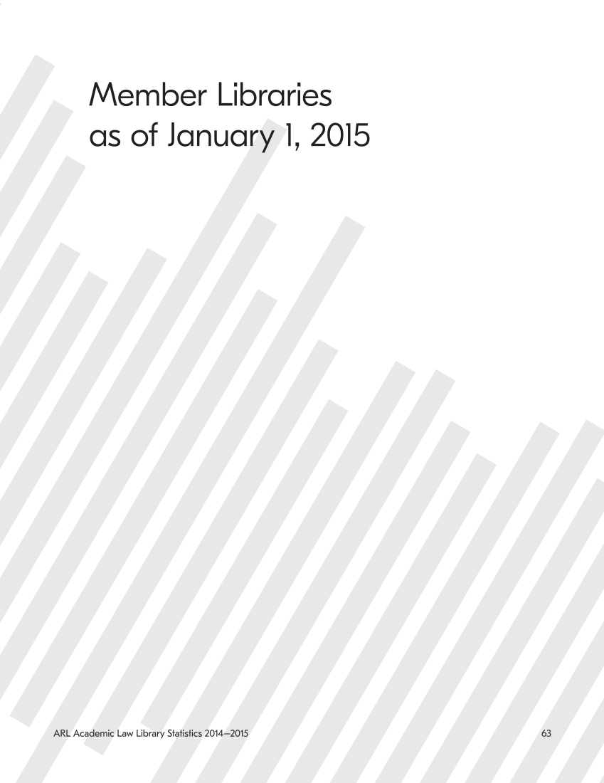 ARL Academic Law Library Statistics 2014-2015 page 63