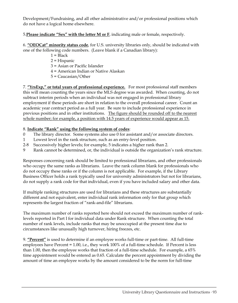 ARL Annual Salary Survey 2010-2011 page 93