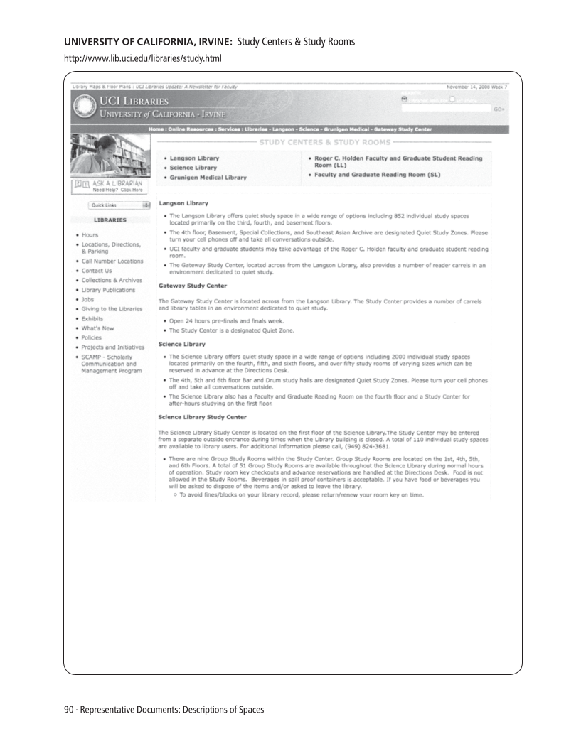 SPEC Kit 308: Graduate Student and Faculty Spaces and Services (November 2008) page 90