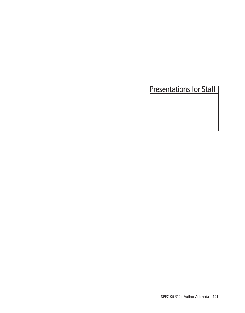 SPEC Kit 310: Author Addenda (July 2009) page 101
