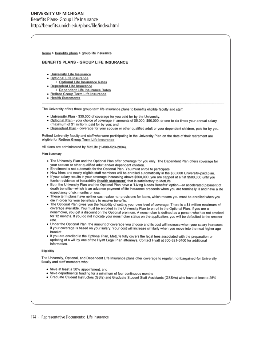 SPEC Kit 320: Core Benefits (November 2010) page 174