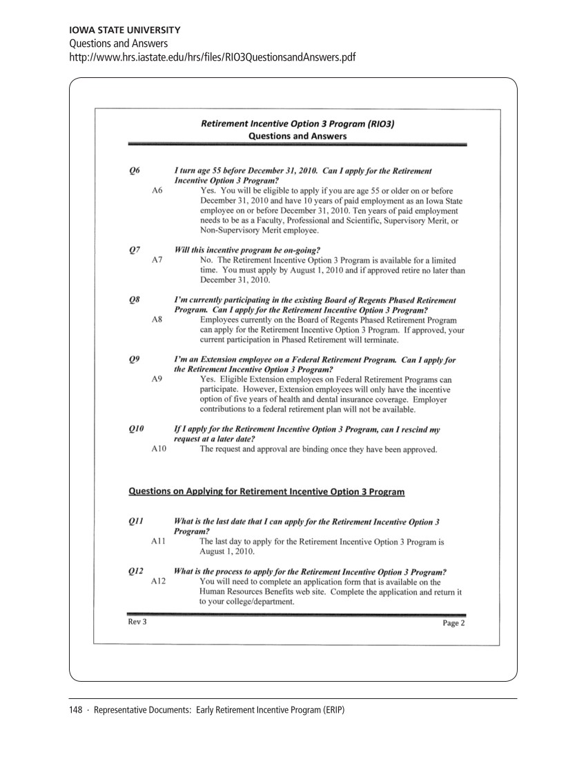 SPEC Kit 320: Core Benefits (November 2010) page 148