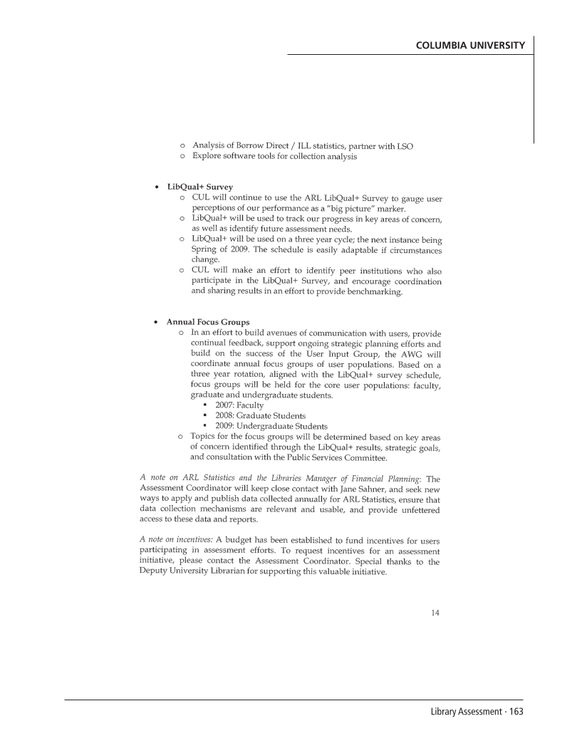 SPEC Kit 303: Library Assessment (December 2007) page 163