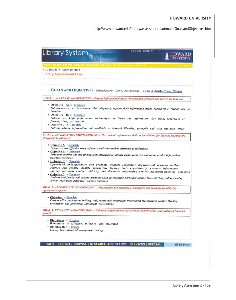 SPEC Kit 303: Library Assessment (December 2007) page 169