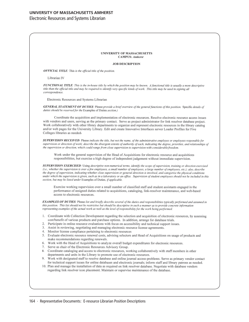 SPEC Kit 316: Evaluating E-resources (July 2010) page 164