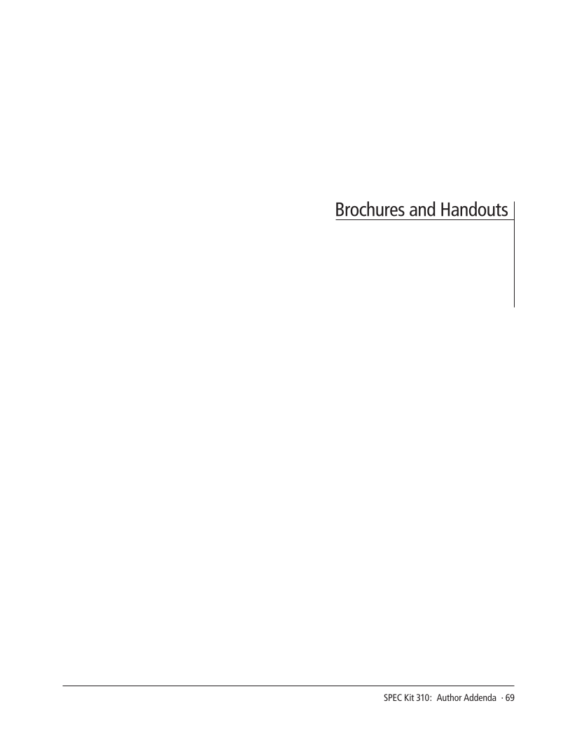 SPEC Kit 310: Author Addenda (July 2009) page 69