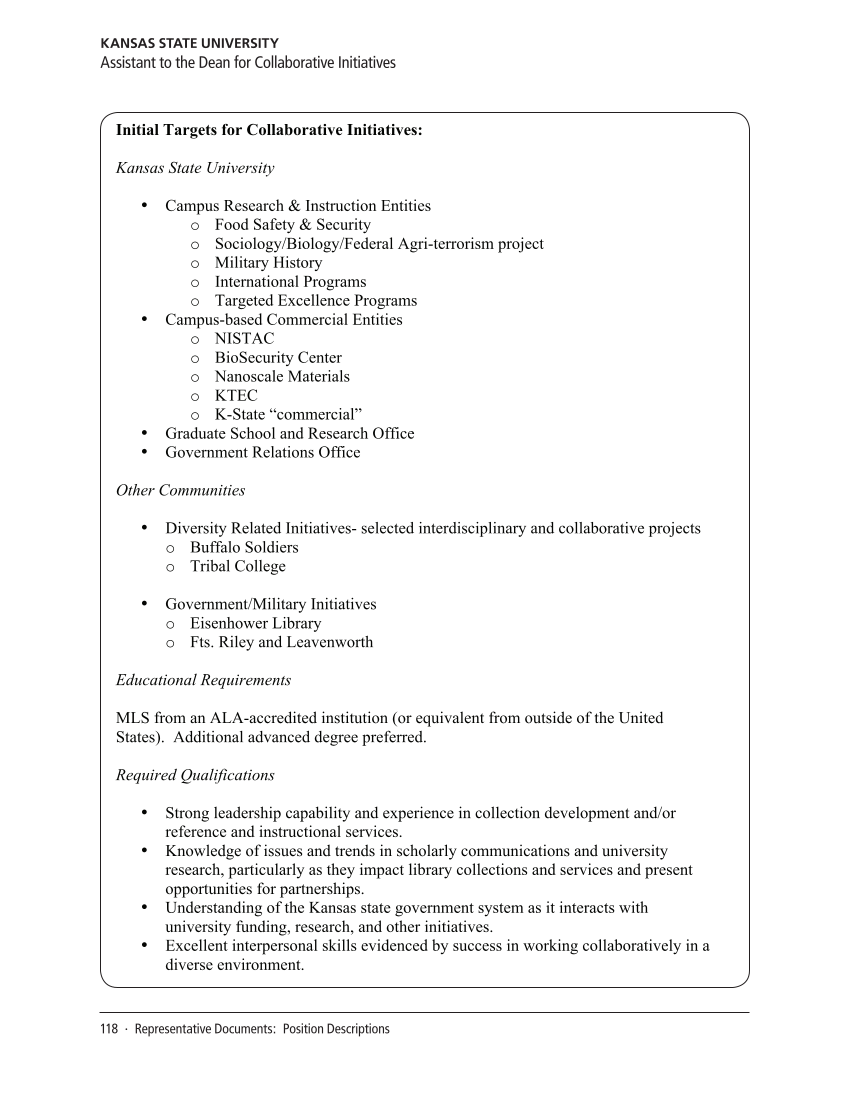 SPEC Kit 312: Public Engagement (September 2009) page 118