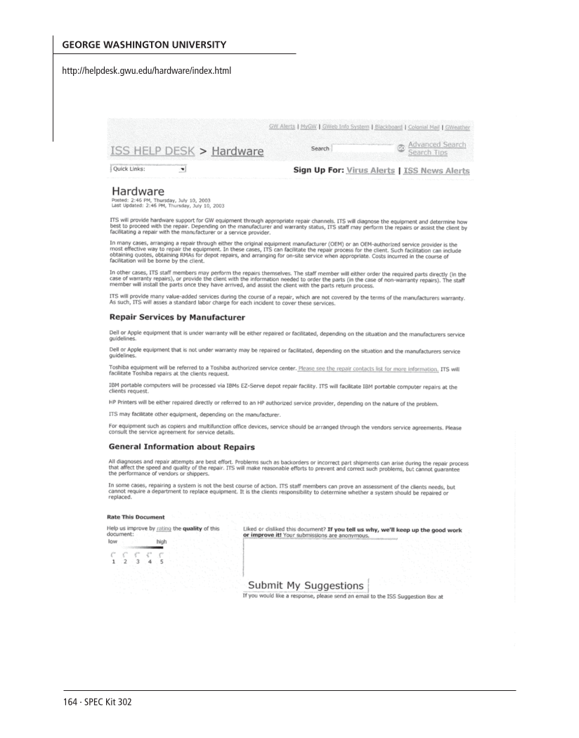 SPEC Kit 302: Managing Public Computing (November 2007) page 164