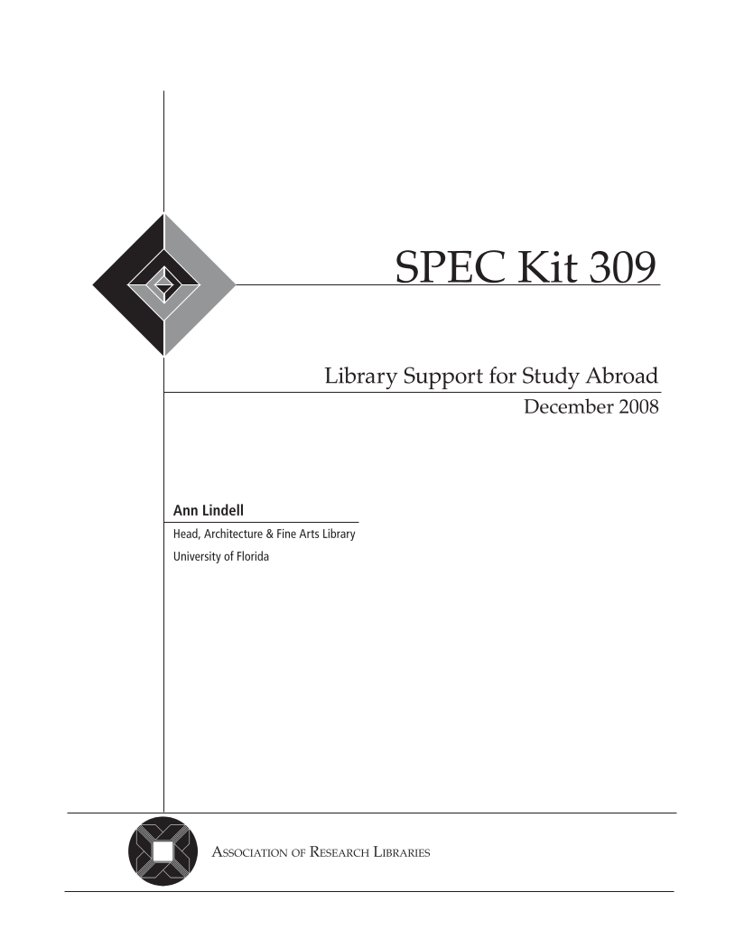 SPEC Kit 309: Library Support for Study Abroad (December 2008) page 3