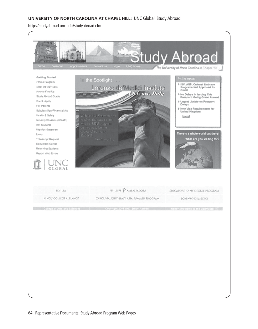 SPEC Kit 309: Library Support for Study Abroad (December 2008) page 64