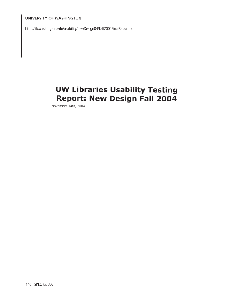 SPEC Kit 303: Library Assessment (December 2007) page 146