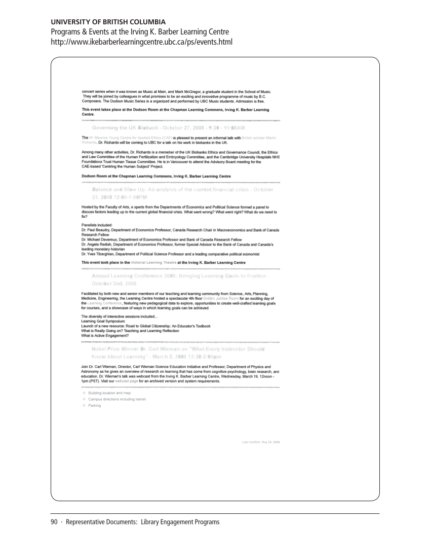 SPEC Kit 312: Public Engagement (September 2009) page 90